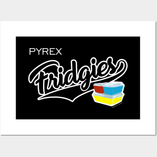 Vintage Pyrex Fridgies Baseball Script Posters and Art